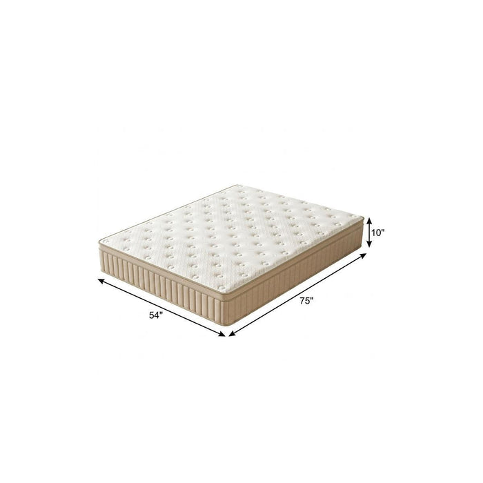 10" Full Double Gel Memory Foam Hybrid Mattress