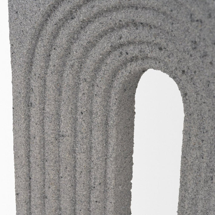 10" Gray Resin Tabletop Sculpture