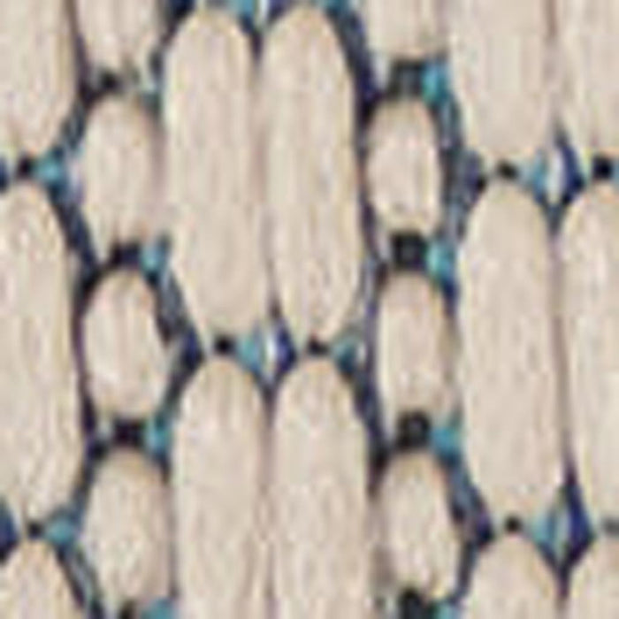 10' Ivory And Blue Indoor Outdoor Area Rug