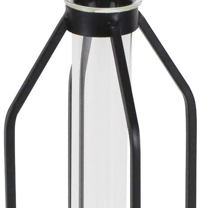 11" Black Glass Tabletop Sculpture
