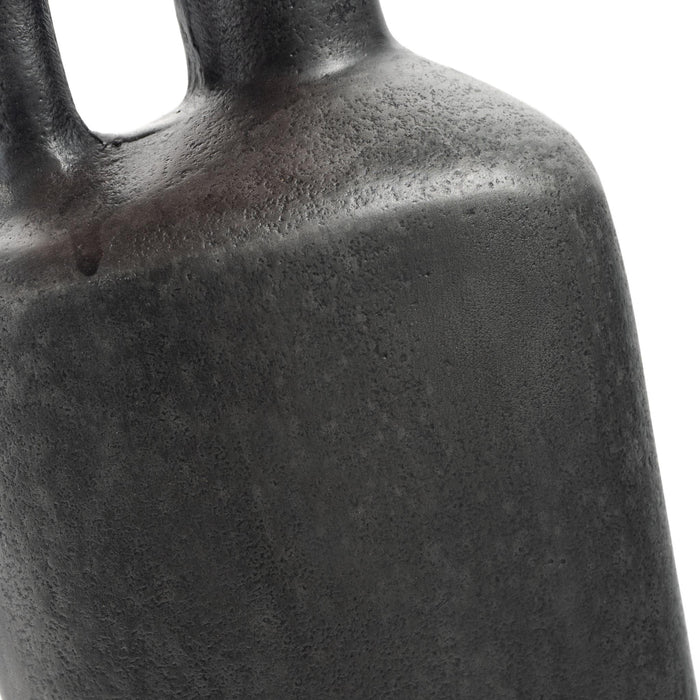 11" Gray Aluminum Jug Table Vase