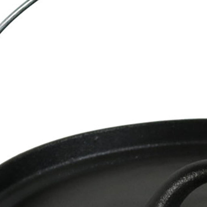 12" Black Cast Iron Dutch Oven Stock Pot