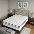 12" Full Double Gel Memory Foam Check Medium Hybrid Mattress