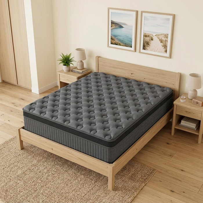 12" Full Double Lumbar Support Memory Foam Hybrid Mattress