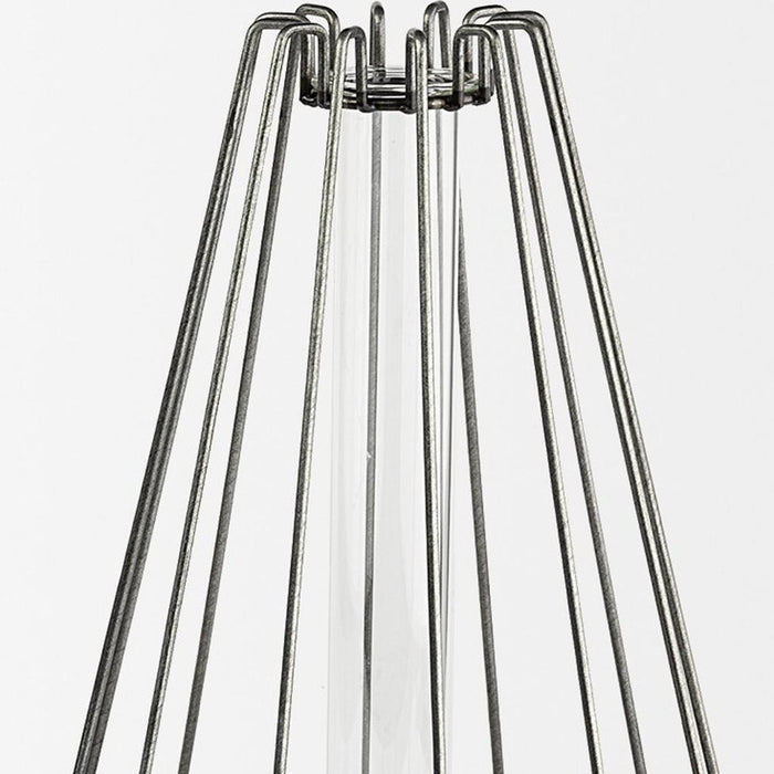 12" Gray Glass Glass Tube