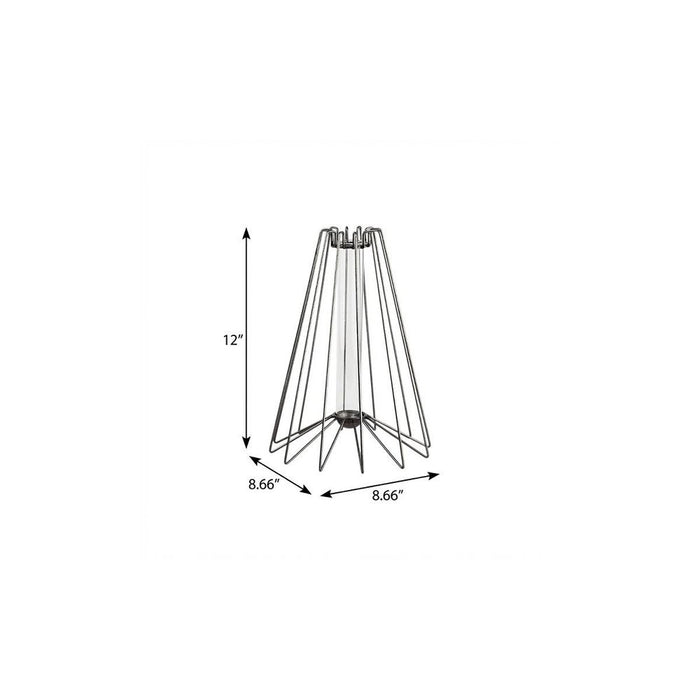 12" Gray Glass Glass Tube