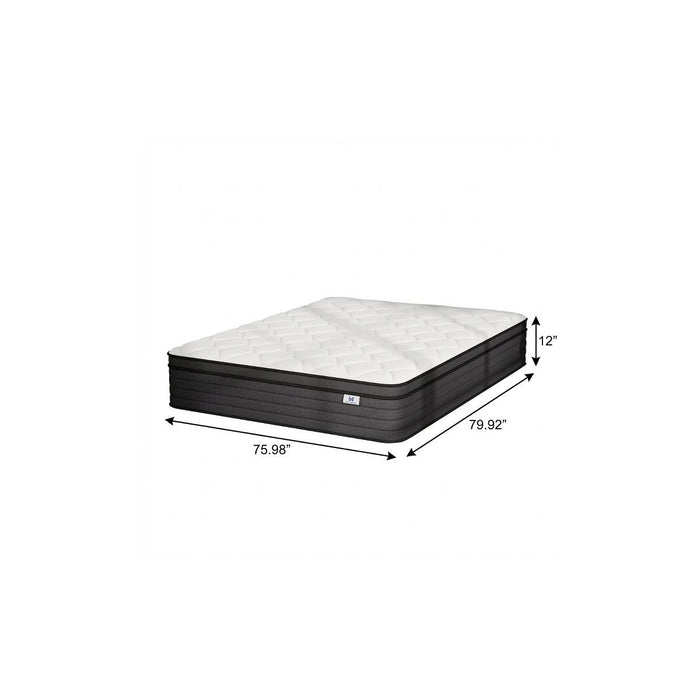 12" King Foam Medium Hybrid Mattress