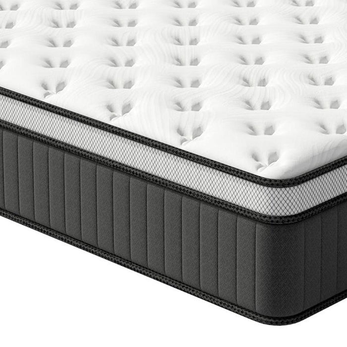 12" King Memory Foam Medium Euro Top Hybrid Mattress