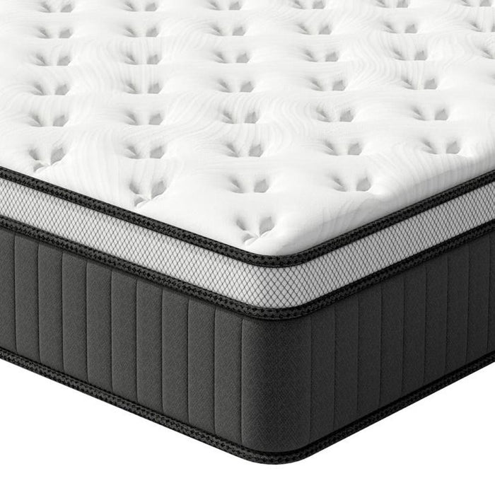 12" King Memory Foam Medium Euro Top Hybrid Mattress