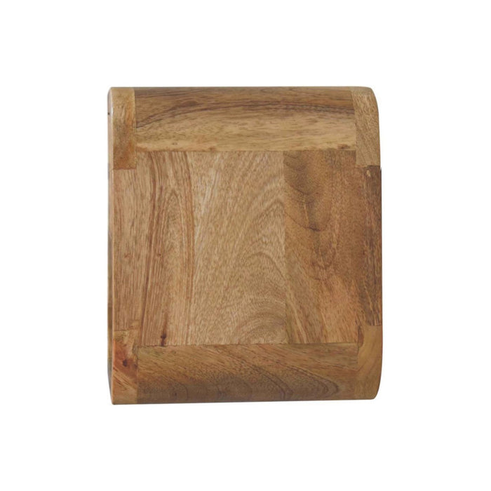 12" Oak Solid Wood One Drawer Floating Nightstand