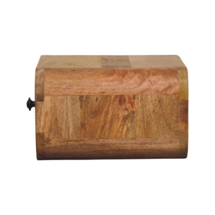 12" Oak Solid Wood One Drawer Floating Nightstand
