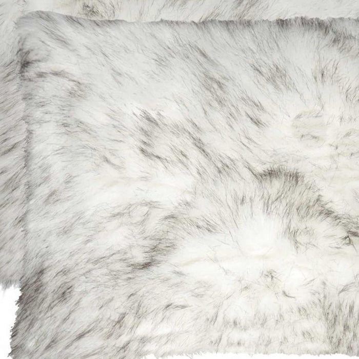12" X 20" X 5" Gradient Gray Faux  Pillow 2 Pack