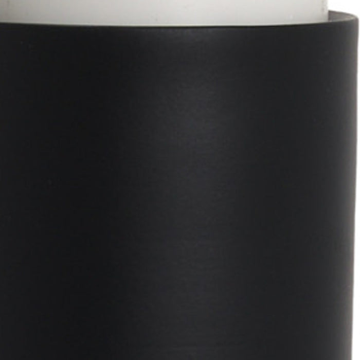 13" Black Metal Tabletop Pillar Candle Holder