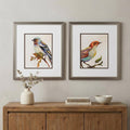 14" X 16" Metallic Bronze Frame Eco Bird (Set Of 2)