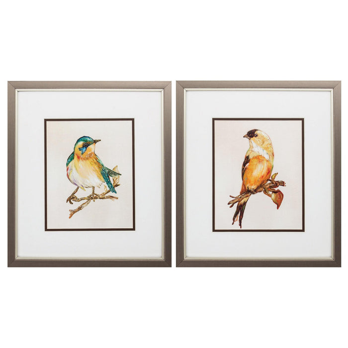 14" X 16" Metallic Bronze Frame Eco Bird (Set Of 2)