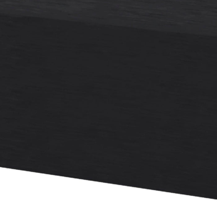 16" Black Wood One Drawer Floating Nightstand