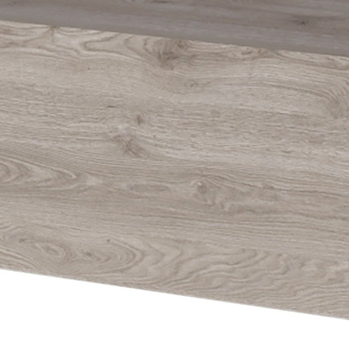 16" Gray Wood One Drawer Floating Nightstand