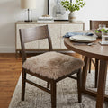 17" X 17" Taupe New Zealand Sheepskin Dining Chair Pad