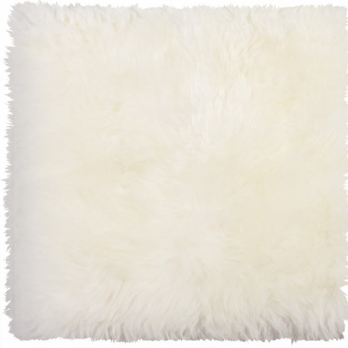 17" X 17" White Synthetic Solid Color Pad