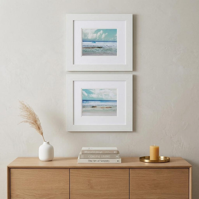 18" X 16" White Frame Cancun Magic (Set Of 2)