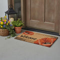 18" X 30" Brown And Red Christmas Holiday Merry Christmas Outdoor Rubber And Coir Door Mat With Insert