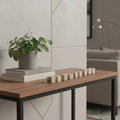 2" Beige Paper Cube Tabletop Sculpture