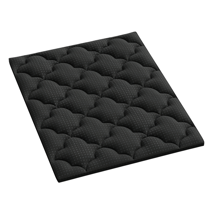2" Black Cotton California King Mattress Topper