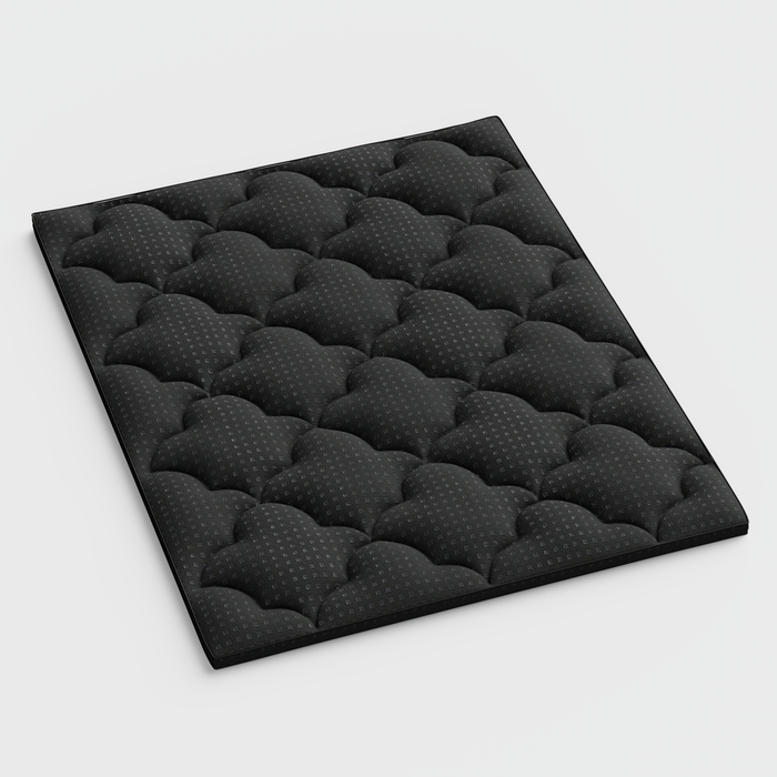2" Black Cotton California King Mattress Topper