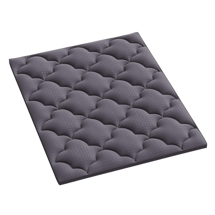 2" Dark Gray Cotton California King Mattress Topper