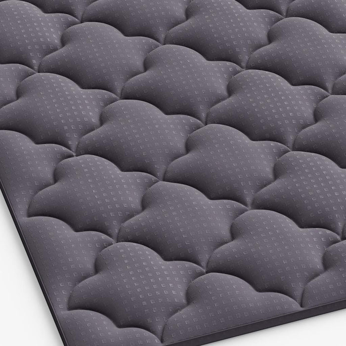 2" Dark Gray Cotton California King Mattress Topper