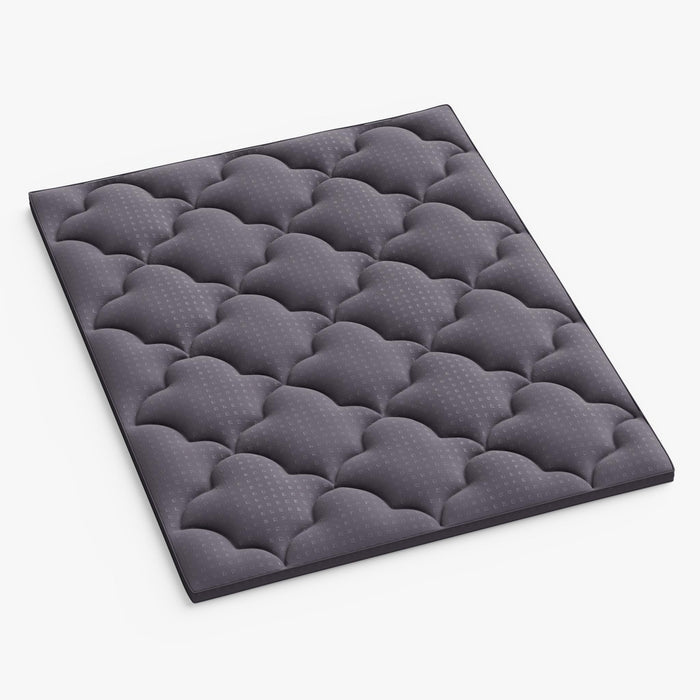2" Dark Gray Cotton California King Mattress Topper