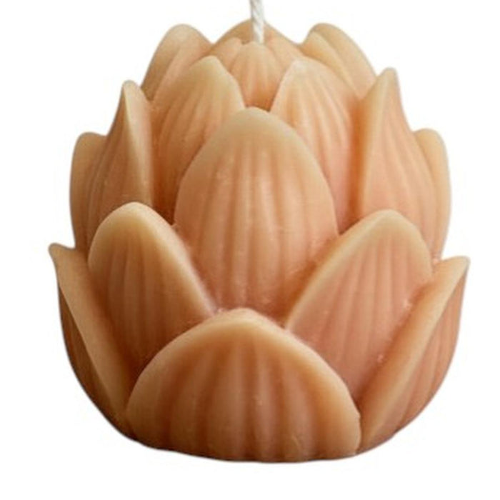 2" Orange Day at the Spa Scented Dimensional Flower Candle
