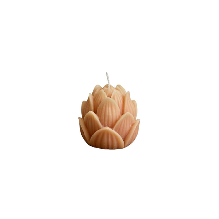 2" Orange Fruity Scented Dimensional Flower Candle