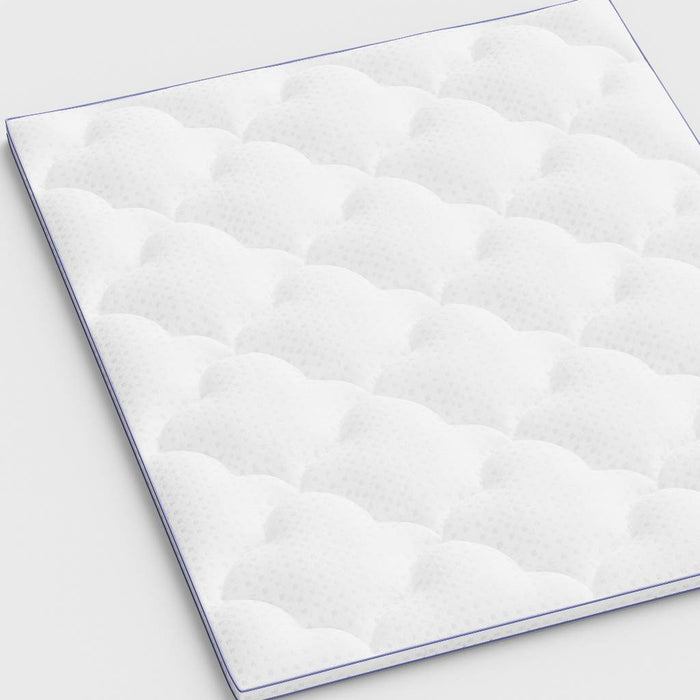2" White Cotton California King Mattress Topper