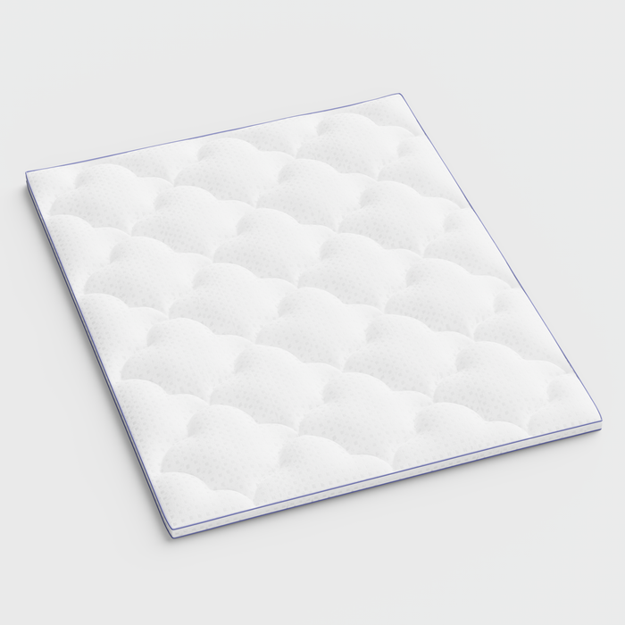2" White Cotton Full Double Mattress Topper