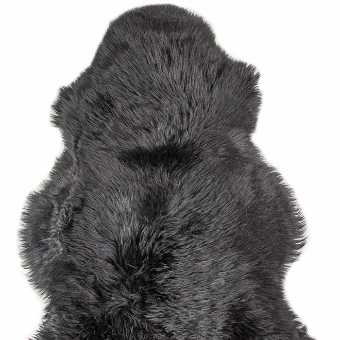 2' X 3' Black Shag Area Rug