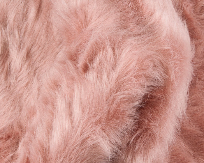 2' X 3' Dusty Rose Shag Area Rug