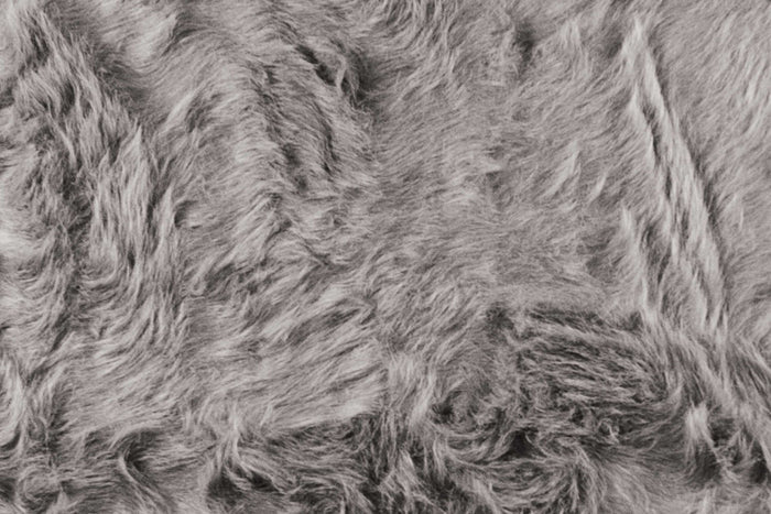 2' X 3' Gray Faux Sheepskin Area Rug