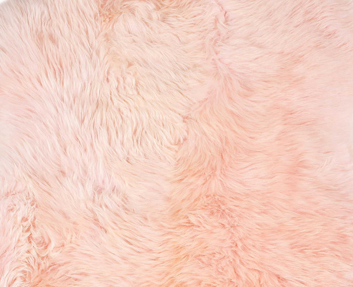 2' X 3' Rose New Zealand Natural Shearling Sheepskin Rug
