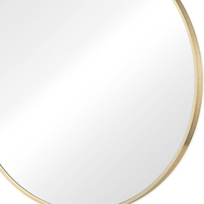 20" Gold Metal Round Framed Bathroom Vanity Mirror