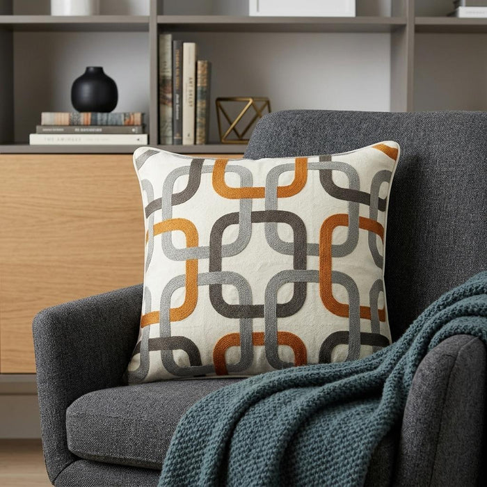 20" X 7" X 20" Multicolor Pillow Cover With Poly Insert