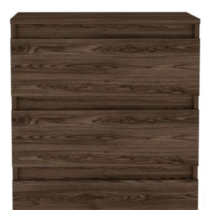23" Dark Brown Wood Two Drawer Dresser