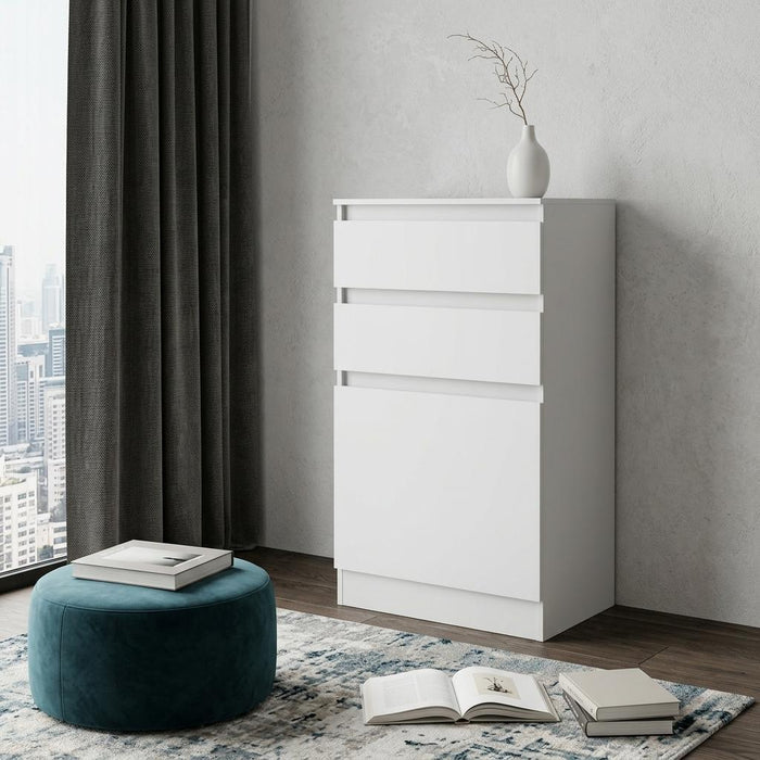 23" White Two Drawer Standard Chest