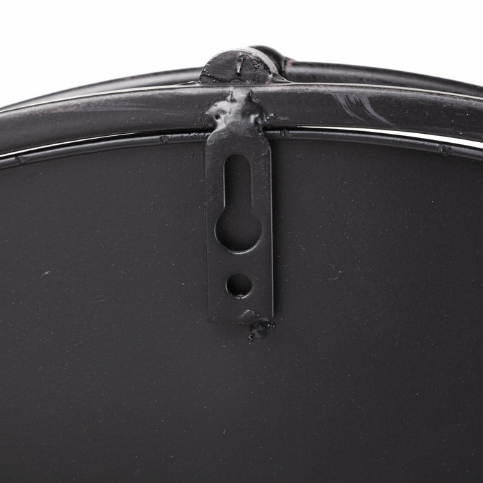 24" Silver Round Metal Indoor Outdoor Tray With Handles