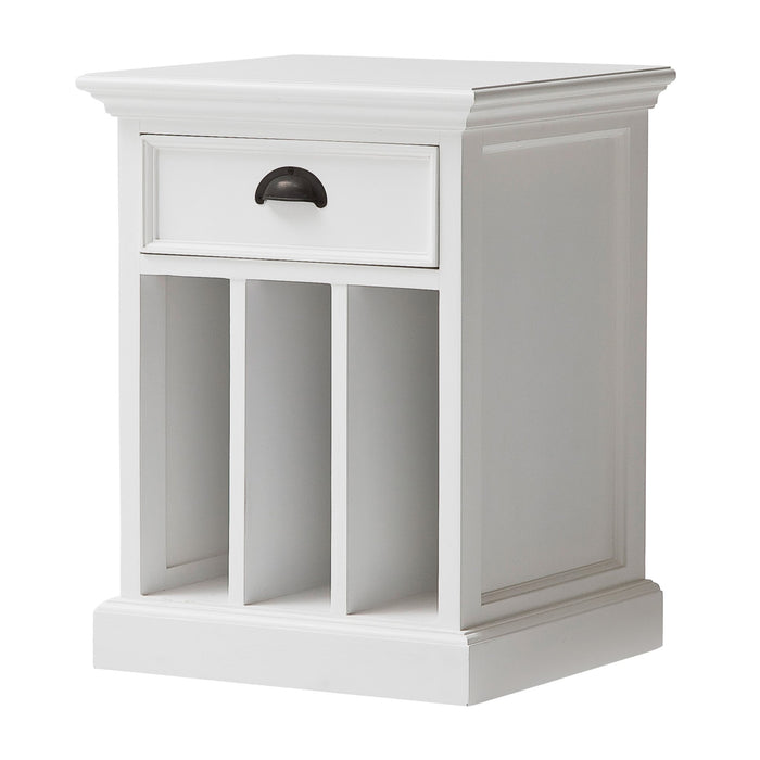 24" Solid Wood and Wood Nightstand