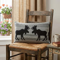 24" X 5" X 16" Lodge Gray Pillow Cover With Poly Insert