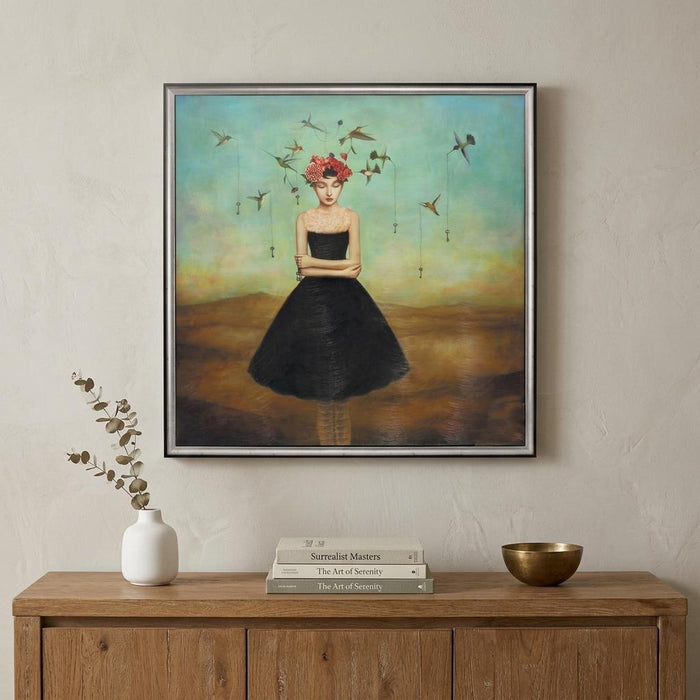 28" X 28" Silver Frame Fair Trade Frame Of Mind