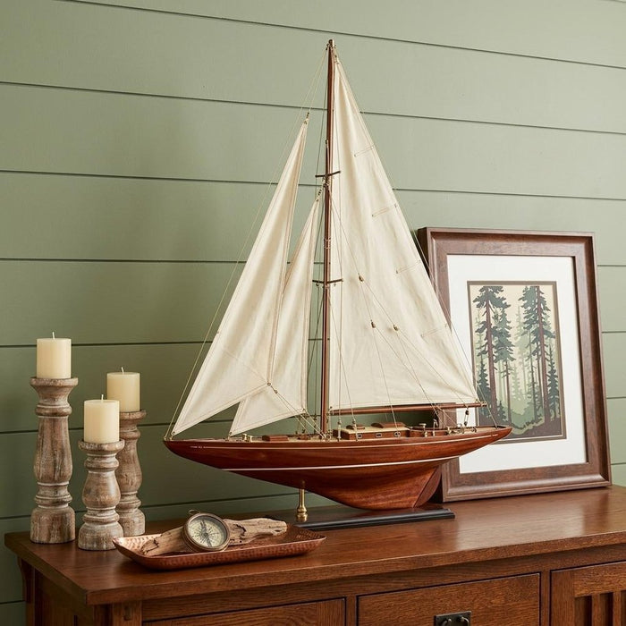 29" Unfinished Fabric Hand Painted Model Boat