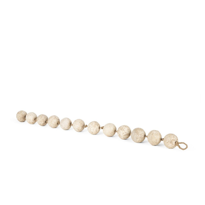 3" Beige Paper Sphere Tabletop Sculpture
