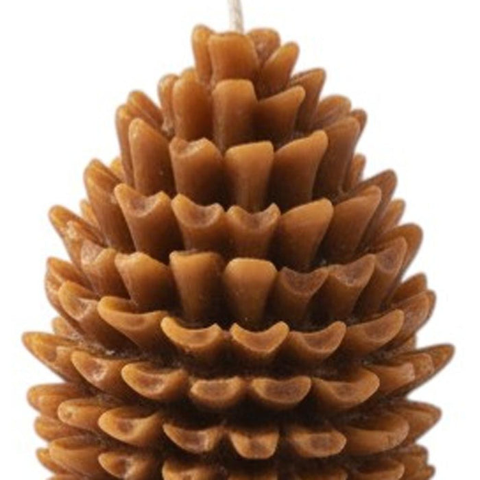 3" Brown Cinnamon Scented Dimensional Pinecone Candle